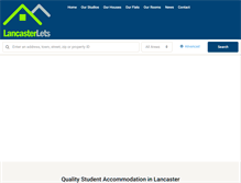 Tablet Screenshot of lancasterlets.co.uk